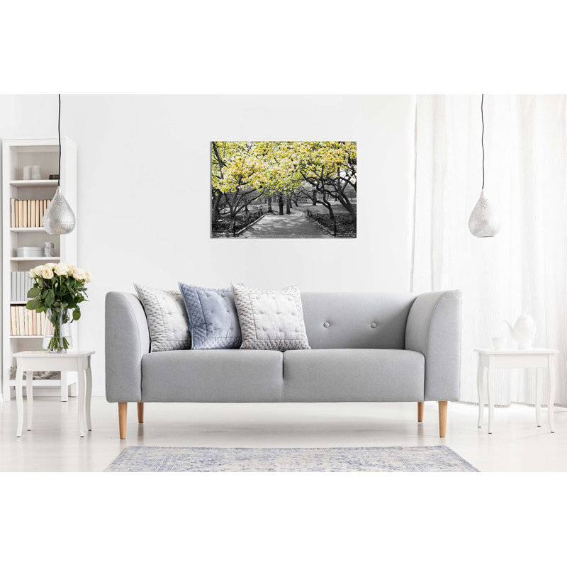 Wrapped Canvas Print, 61cm H x 91cm W, Yellow