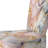 Pink and Gold Tender Liquid Ink Art I - Upholstered Modern Pattern Side Chair, Pink Accent Chair-1173457597