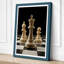 Chess Symmetry Minimalist - Wrapped Canvas-854658817-854658839