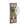 Craftsman Plate with Decorative Keyhole and Crystal Victorian Knob