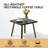 Patio End Table, Outdoor Modern Square Coffee Table-553363977
