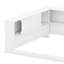 Lit d'angle grand lit avec tablettes, lit de jour en bois grand format avec DEL, structure de lit de jour en forme de L-125124720