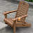 Outdoor Fire Pit Chairs Weather-Resistant HDPE Foldable Outdoor Adirondack Chair With Cup Holder-108075630