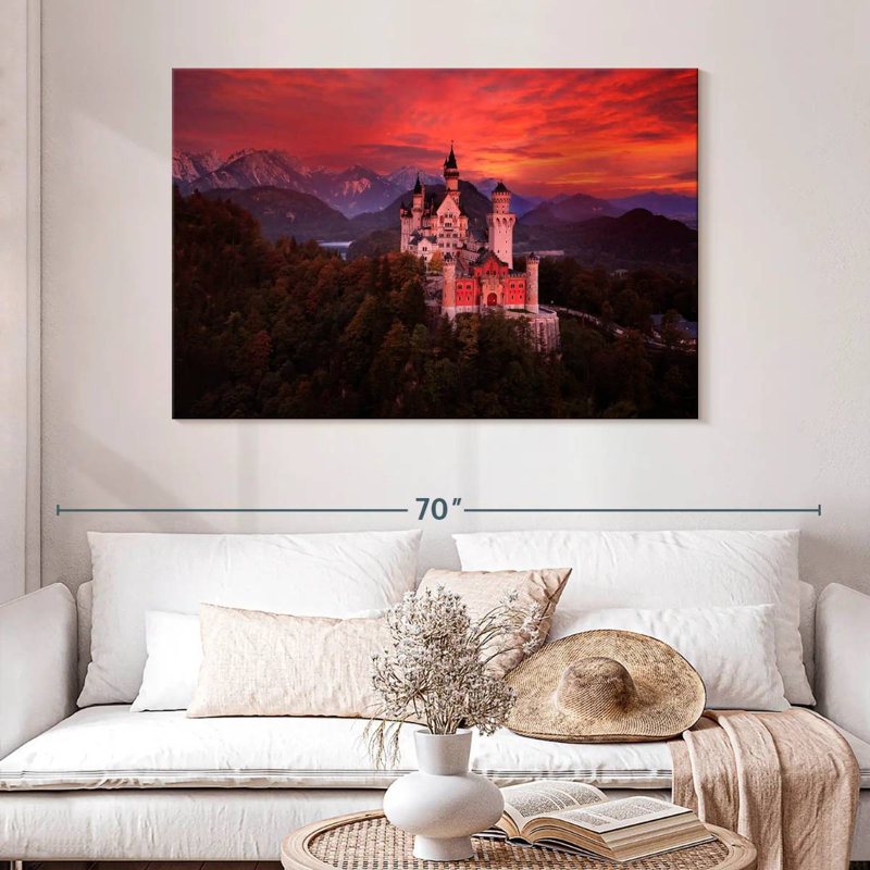 Château Lilie Neuschwanstein, H 32 po x l 48 po
