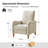 Terren Linen Striped Recliner-2096006087