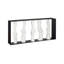 Cast Women Metal Framed Console, Roman Stone