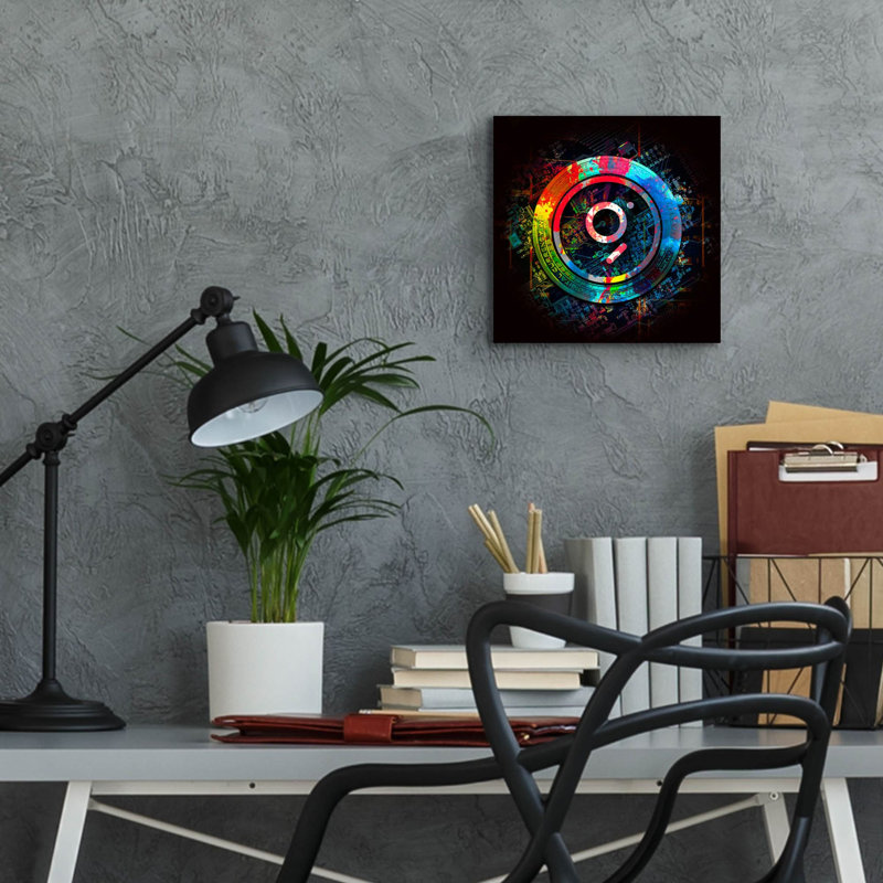 «The Graph Grt Crypto Power» par Epic Portfolio, art mural en verre acrylique, H 12 po x l 12 po x P 0,13 po