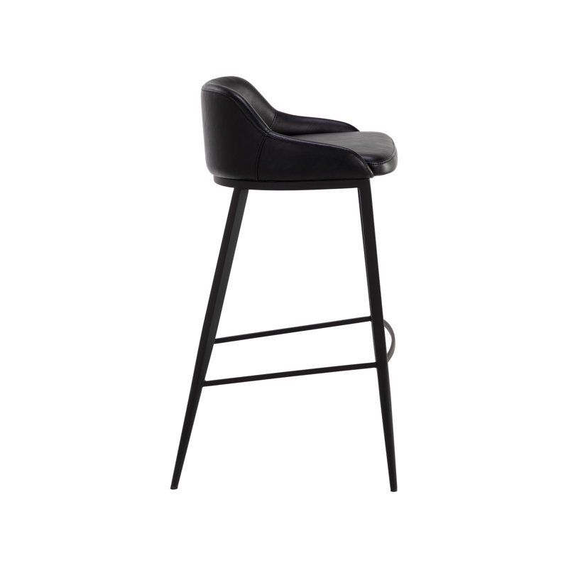 Astra Barstool, Black, Bar Stool (29.75" Seat Height)