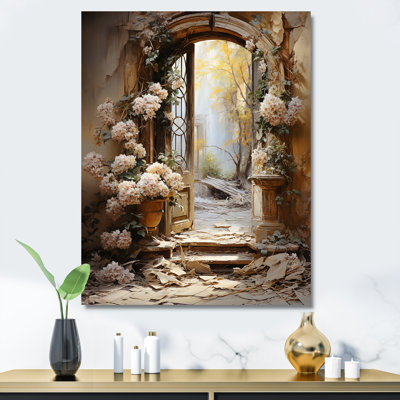 Ancient Ruins Blooms I - Fantasy Wall Art