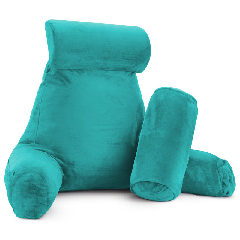 Nestl Reading Back Pillow For Reading & Bed Rest, 22" H x 36" W x 13" D, Teal