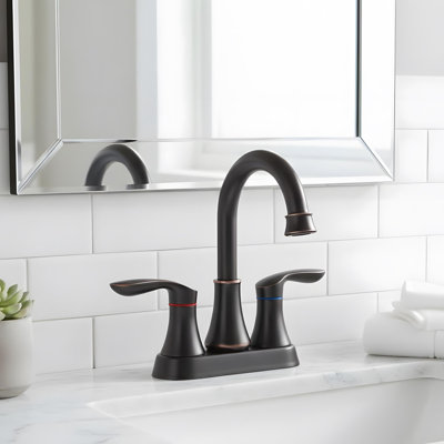 Modern Bathroom Sink Faucet with 2 Handles
