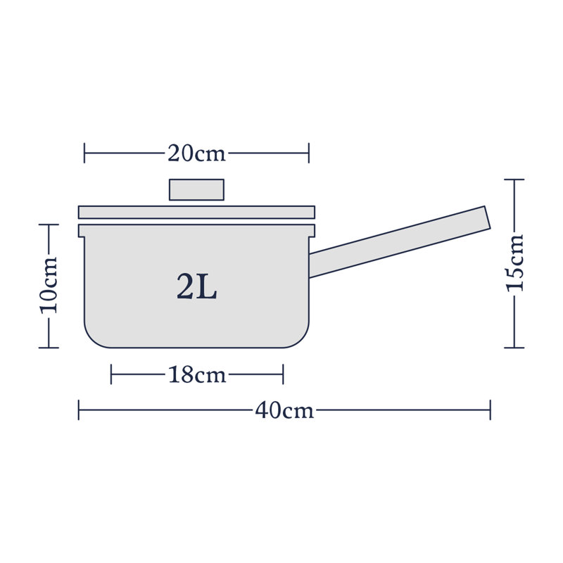 Stellar 1000 18/10 Stainless Steel Saucepan, 2.75 L