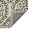 Tapis blanc en laine touffeté à motif géométrique-1763582263