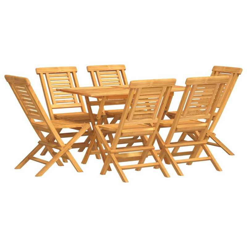 Wilshire 6 - Person Teak Patio Dining Set with Rectangular Table