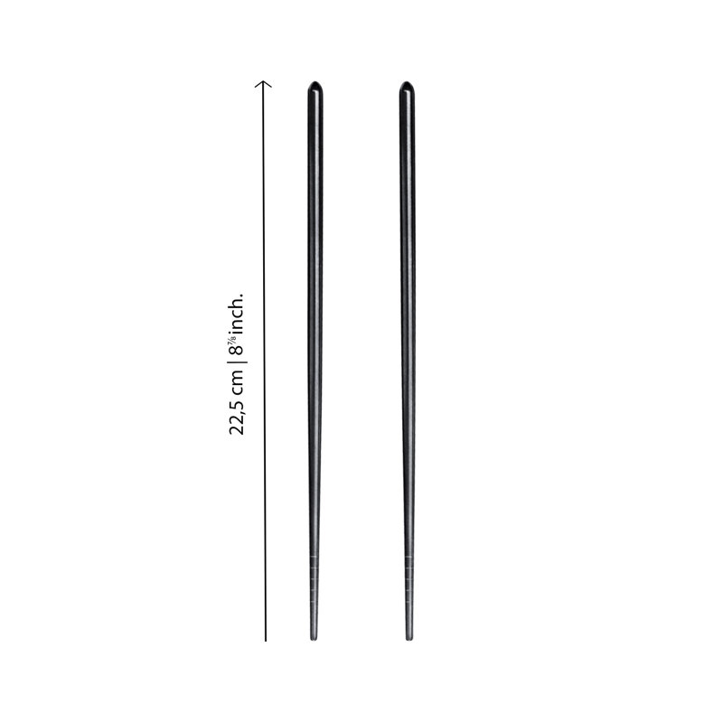 CHOPSTICKS Stainless Steel Chopsticks, Black Gold