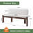 55.12" Solid Wood Upholstered Bench with Back
