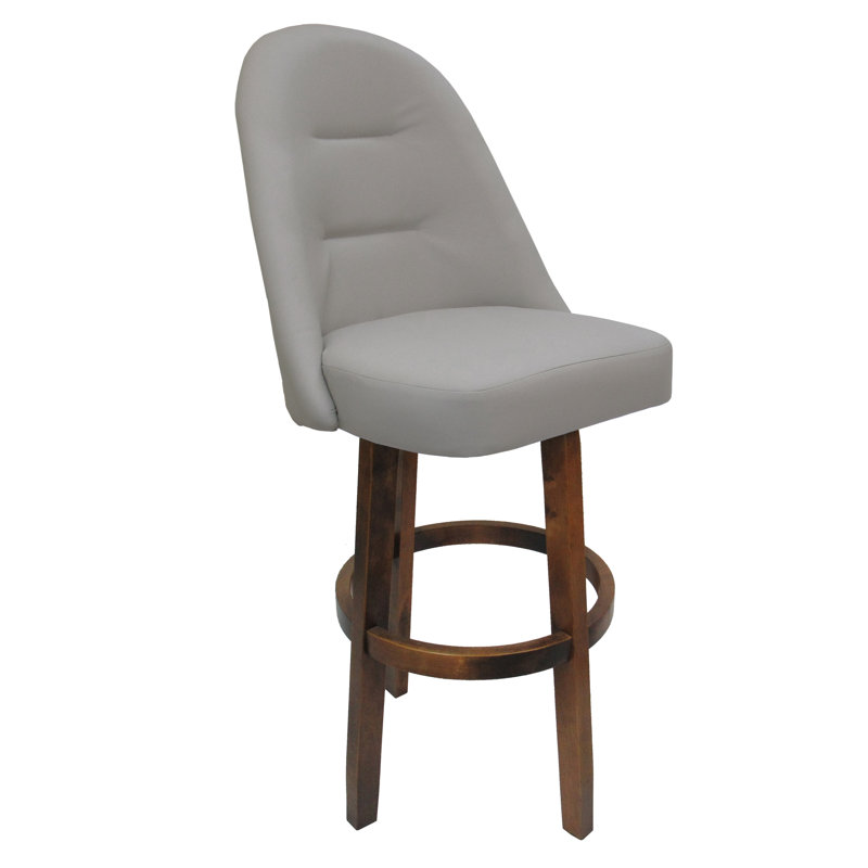 Tabouret de bar pivotant Holifield de 26 po M-235 avec base Holifield - Moka foncé, Moka foncé, Beige Océan