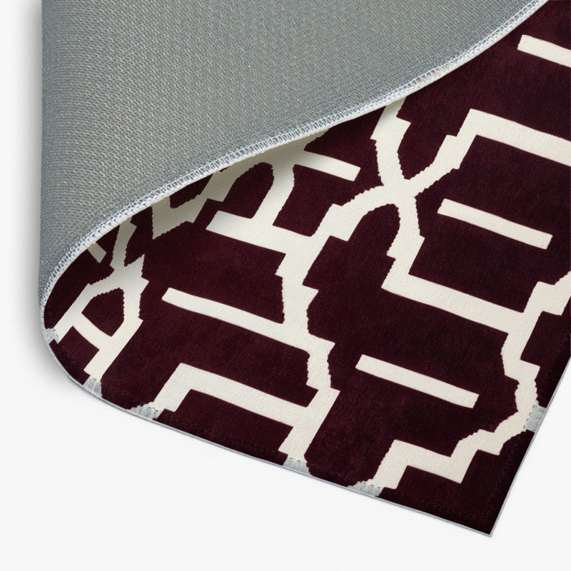 Tapis rouge intérieur et extérieur Trellis, Rectangulaire 2 pi x 3 pi
