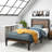 Samorah Metal Bed frame with Bamboo slatter Headboard-1289571802