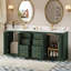 Ensemble de meuble-lavabo moderne en bois massif avec rangement spacieux pour maisons contemporaines