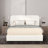 Queen Size Ivory Boucle Bed Frame, Upholstered Platform Bed With 4 Drawers Storage, Curved Stitched Tufted Headboard, Wooden Slat Mattress Support, No Box Spring Needed