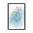 Toile encadrée de bois rustique foncé
