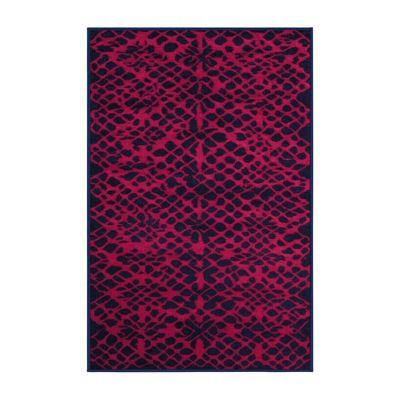 Tapis mauve lavable à la machine, Tapis de couloir 2 pi x 4 pi