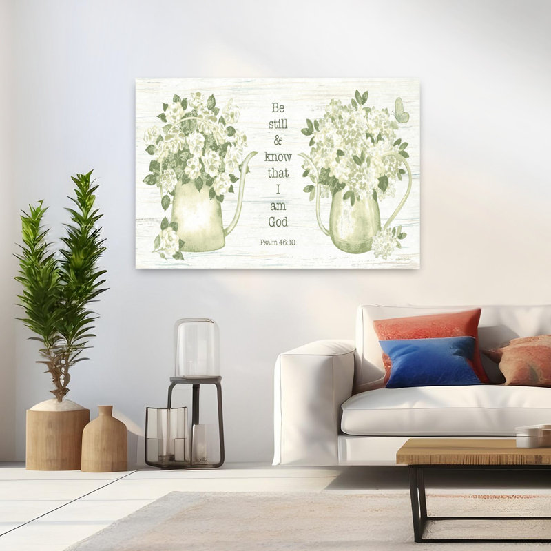Art contemporain, art moderne hortensia rustique moderne, H 32 po x l 48 po