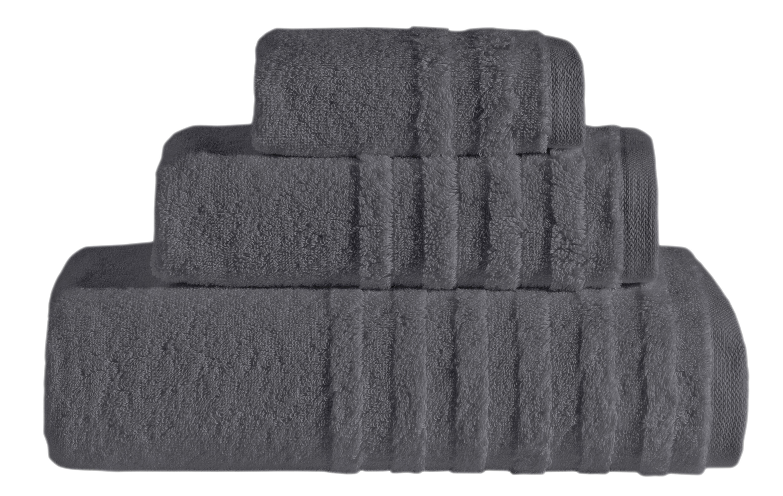 Darcelle 6 Piece Turkish Cotton Towel Set Charlton Home Color: Coal Black