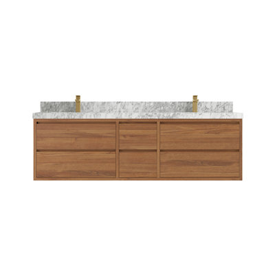 Meuble-lavabo double 72 po avec dessus Madison