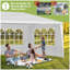 Tente de mariage 10 * 20FT avec 4 parois latérales amovibles, utilisation extérieure pour la fête, le mariage, le marché-113578104