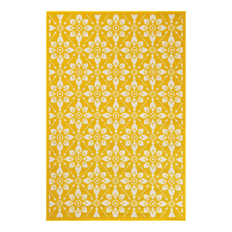 Outdoor Trellis Floral Indoor / Outdoor Rug, Rectangle 4'1" x 6'1"