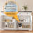 60" Mid-Length Storage Cabinet, Modern Kitchen Sideboard and Wooden Coffee Bar with Soft-Close Drawers and Cabinet Doors, Adjustable Shelves-898586470