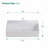 20 x 14 in. Integrated White Ceramic Bathroom Sink with Single Faucet Hole and No Overflow for Modern Vanities