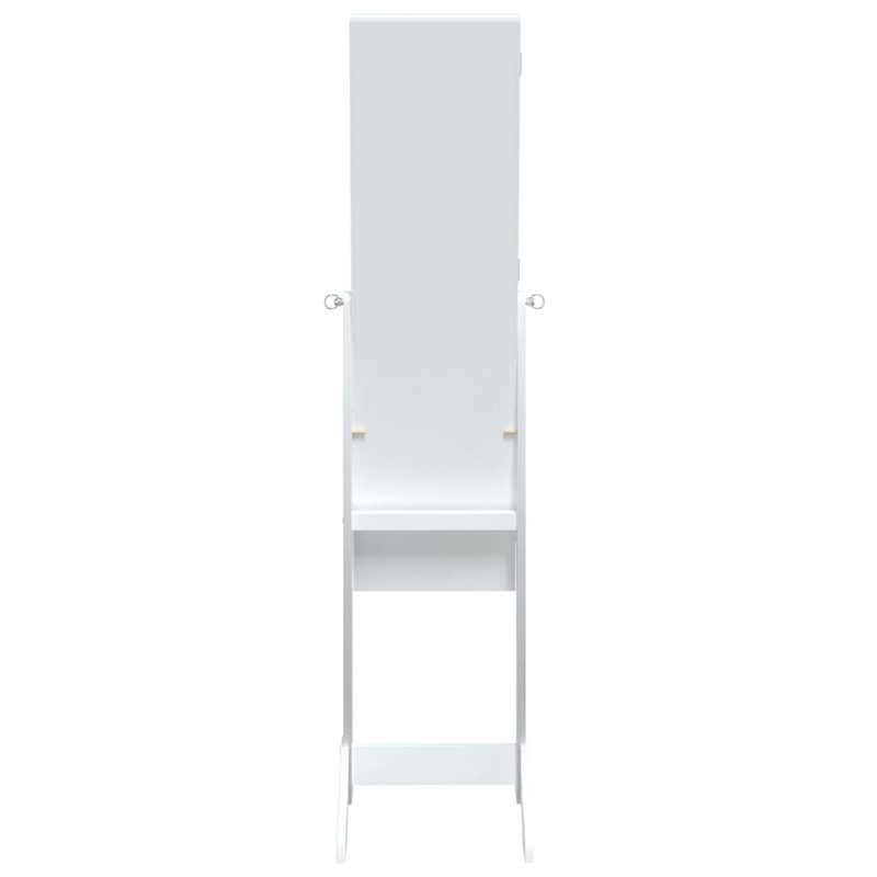 Perezville Freestanding Jewelry Armoire, White 