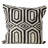 Geometric Feather Throw Pillow