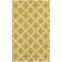 Atrium Geometric Hand-Hooked Gold/Ivory Area Rug