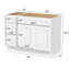 Base de meuble-lavabo simple 45 po seulement-93719275