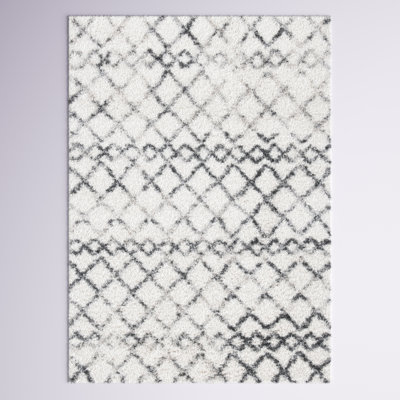 Adame Geometric Ivory/Gray Area Rug