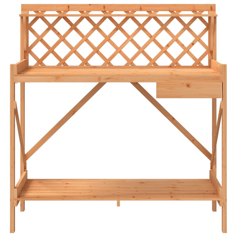 Felan Wood Potting Bench, Brown