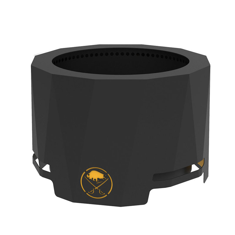 Round Steel Smokeless Fire Pit, Buffalo Sabres