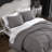 Betsey Johnson Wonderland Stripe Black Reversible Duvet Cover Set-96985643