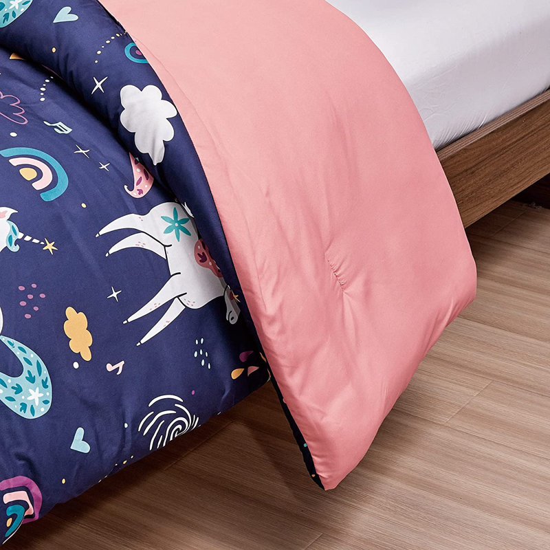 Ensemble d'édredon en microfibre avec licorne Magical Unicorn Fantasy