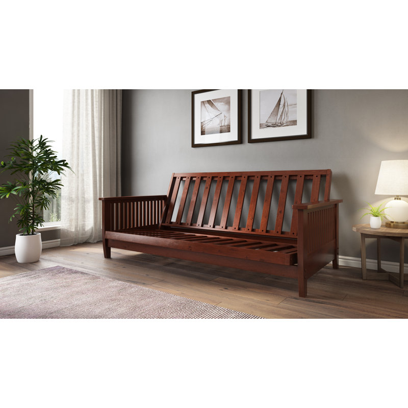 Futon Frame, Dark Cherry, Full