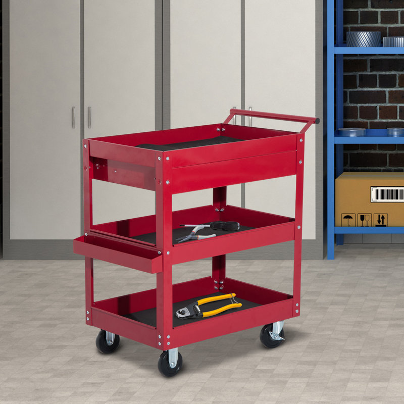 18.1'' W 1 -Drawer Steel Bottom Rollaway Chest with Wheels