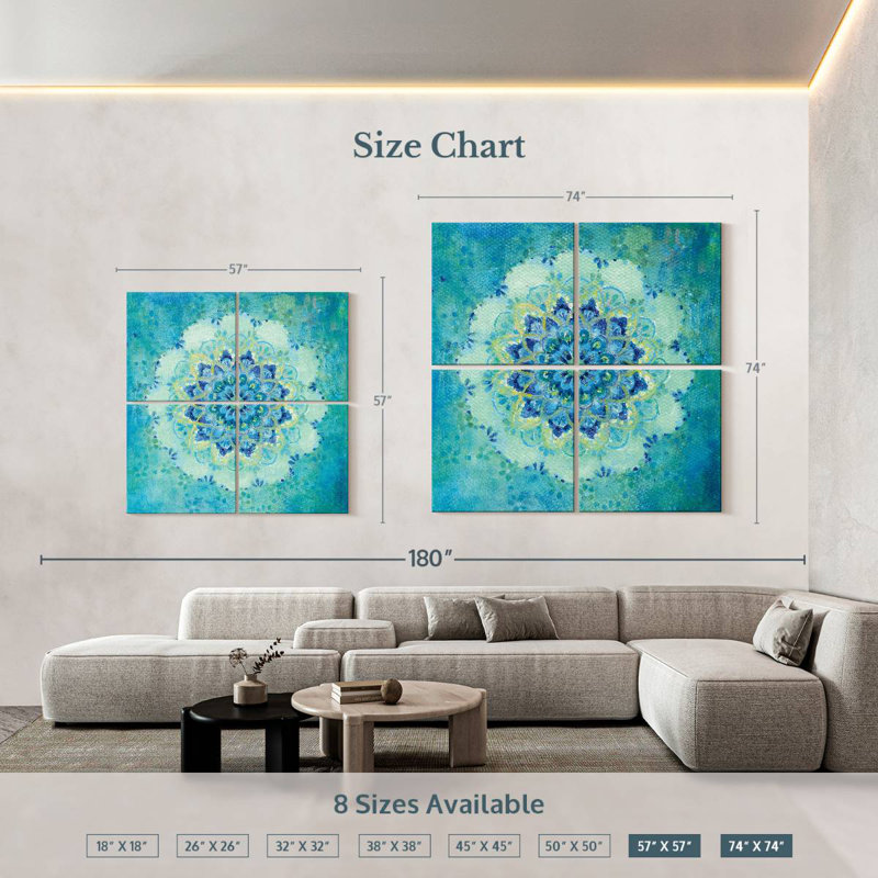 Kerner Coastal Jewels, 57" H x 57" W