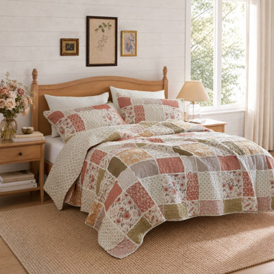 Marigold 3pcs Ruffled Cotton Coverlet Mini Set