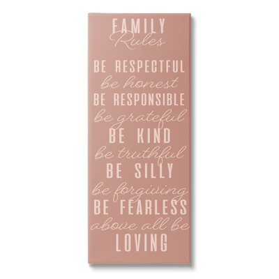 Pink Chic Family Rules