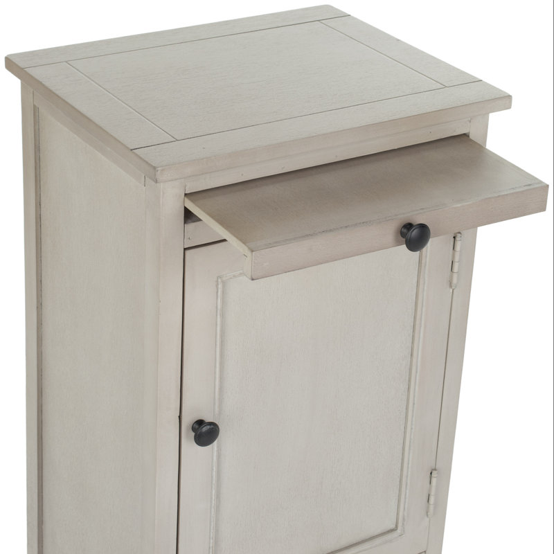 Solid Wood Accent Cabinet, Vintage Gray