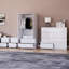 Taniesha 4 Piece Bedroom Set (2 Drawer Bedside Chest X2, 3 Drawer Chest, 2 Door 2 Drawer Wardrobe), (100% FSC)-1494367382